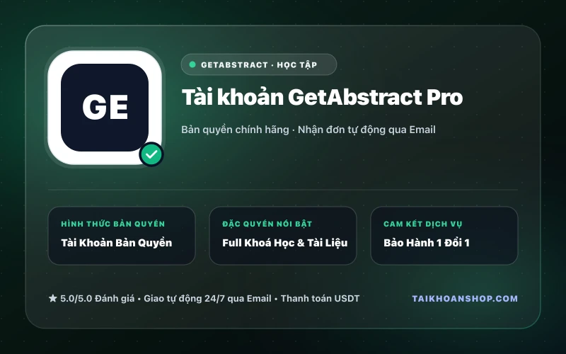 Tài khoản GetAbstract Pro
