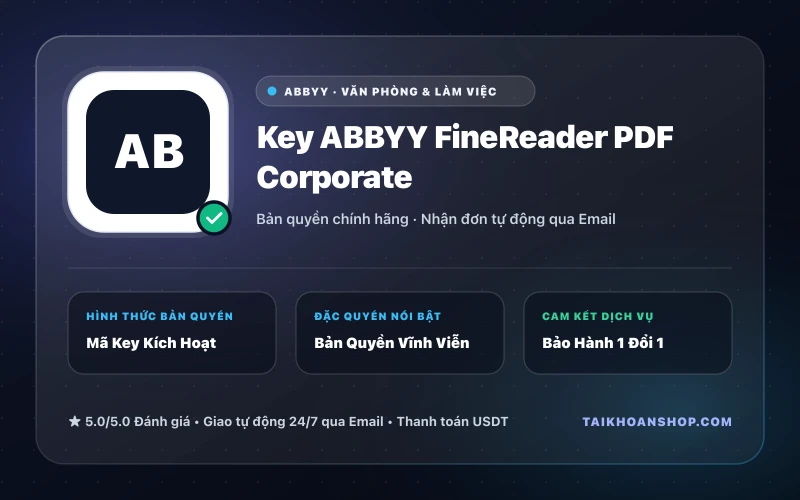 Key ABBYY FineReader PDF Corporate