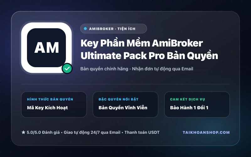 Key Phần Mềm AmiBroker Ultimate Pack Pro Bản Quyền