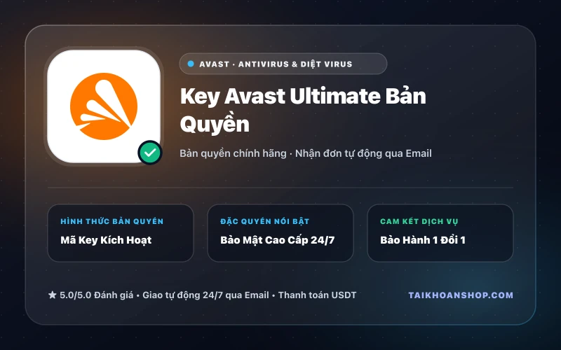 Key Avast Ultimate Bản Quyền
