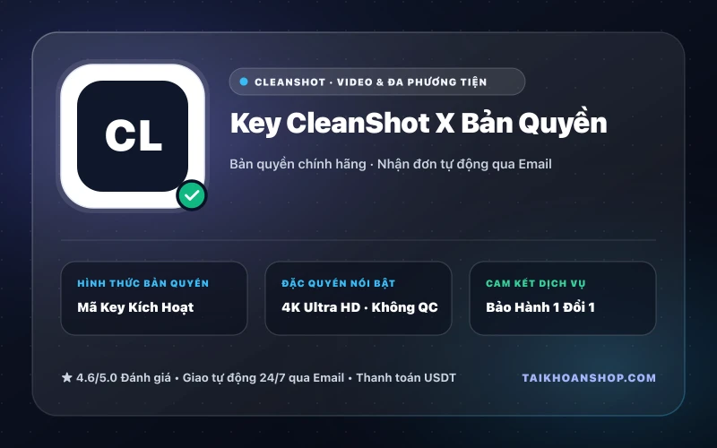 Key CleanShot X Bản Quyền