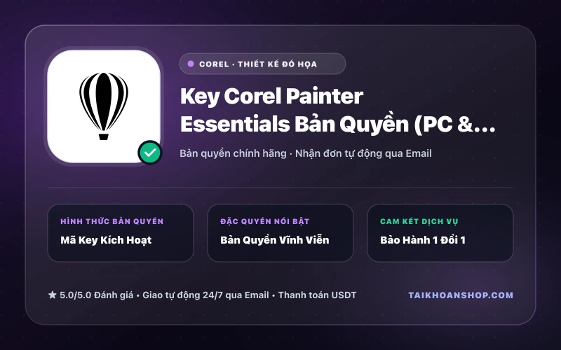 Key Corel Painter Essentials Bản Quyền (PC & Mac)
