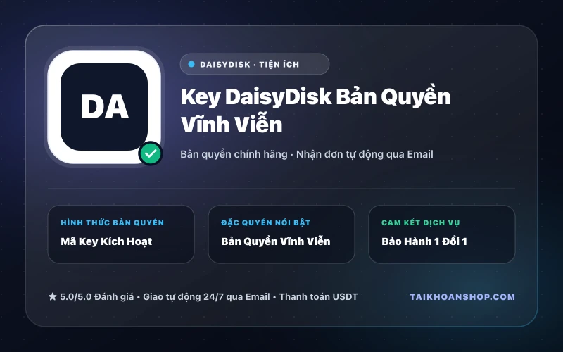 Key DaisyDisk Bản Quyền Vĩnh Viễn