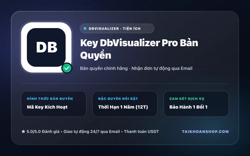 Key DbVisualizer Pro Bản Quyền