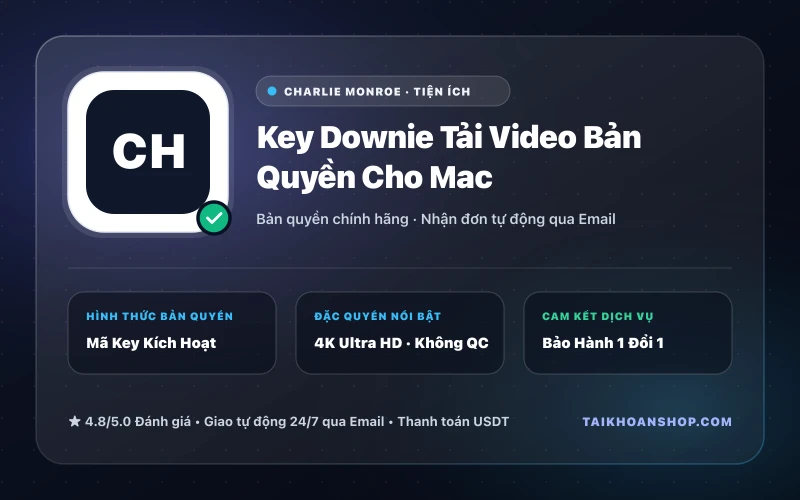 Key Downie Tải Video Bản Quyền Cho Mac