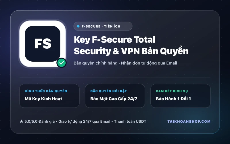 Key F-Secure Total Security & VPN Bản Quyền