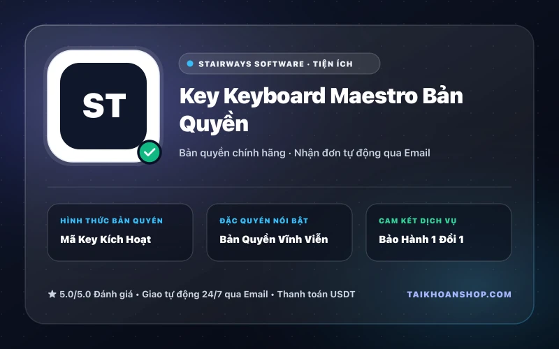 Key Keyboard Maestro Bản Quyền