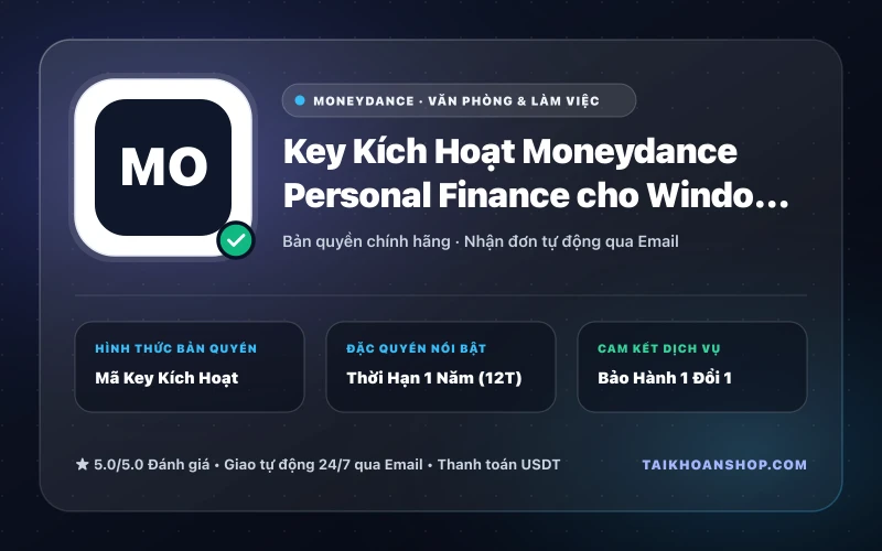 Key Kích Hoạt Moneydance Personal Finance cho Windows CD Key