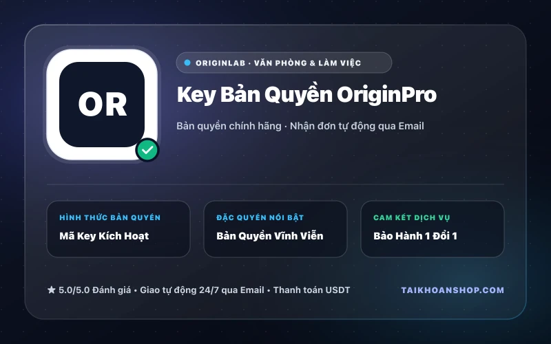 Key Bản Quyền OriginPro
