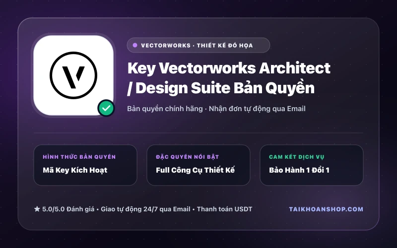 Key Vectorworks Architect / Design Suite Bản Quyền