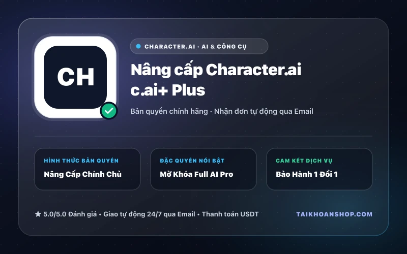 Nâng cấp Character.ai c.ai+ Plus