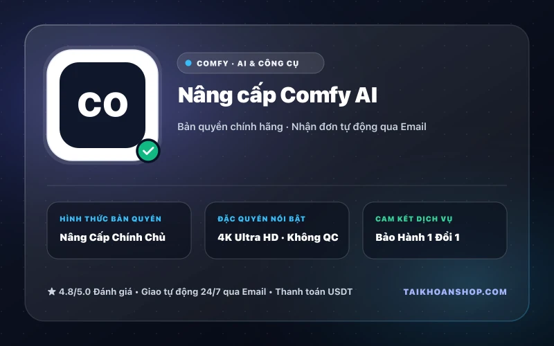 Nâng cấp Comfy AI