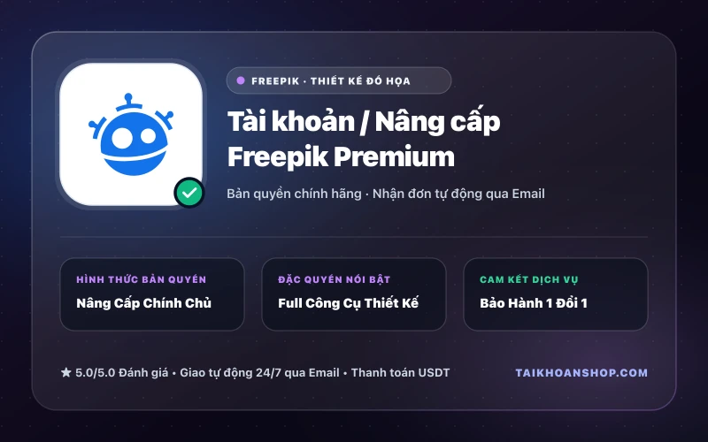 Tài khoản / Nâng cấp Freepik Premium