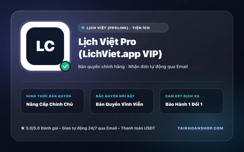Lịch Việt Pro (LichViet.app VIP)