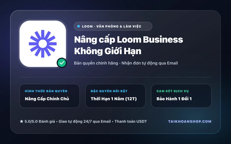 Nâng cấp Loom Business Không Giới Hạn