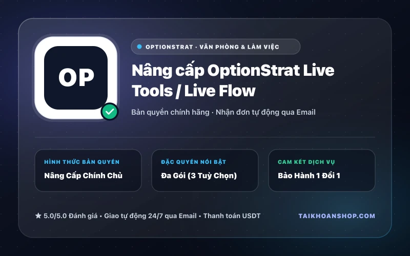 Nâng cấp OptionStrat Live Tools / Live Flow