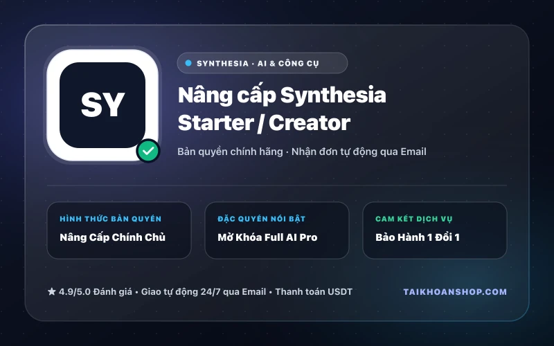 Nâng cấp Synthesia Starter / Creator