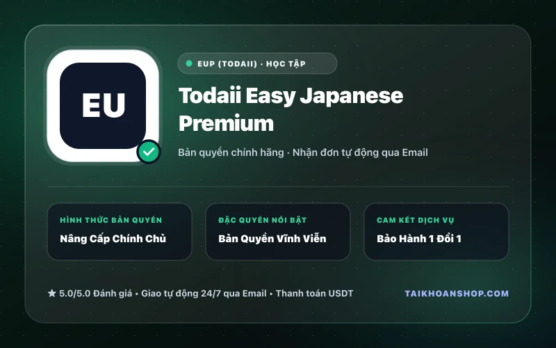 Todaii Easy Japanese Premium