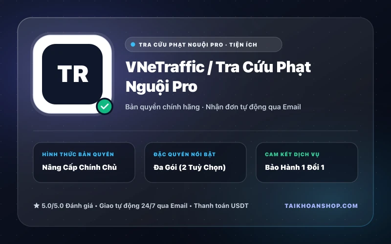 VNeTraffic / Tra Cứu Phạt Nguội Pro
