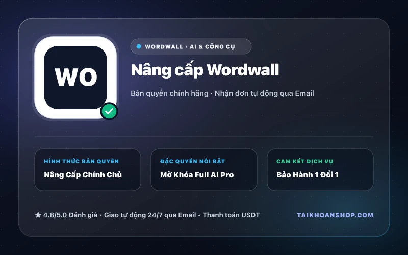 Nâng cấp Wordwall