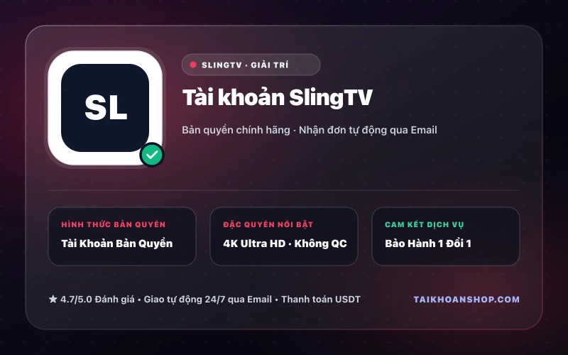 Tài khoản SlingTV