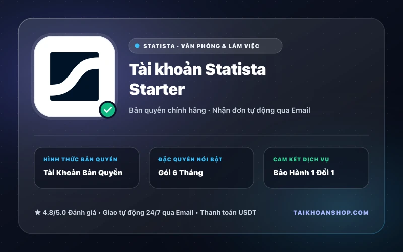 Tài khoản Statista Starter