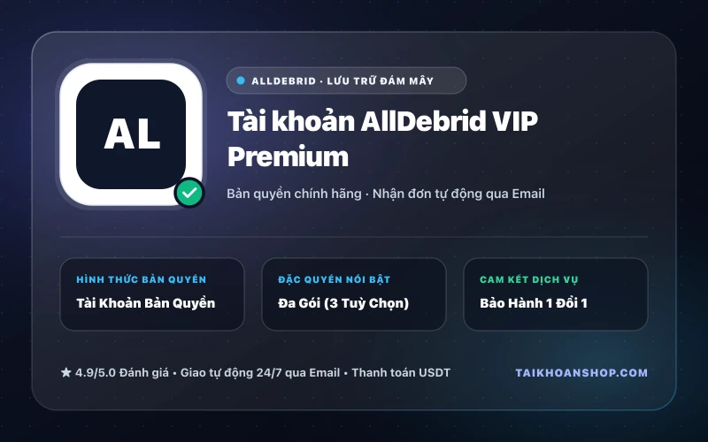 Tài khoản AllDebrid VIP Premium