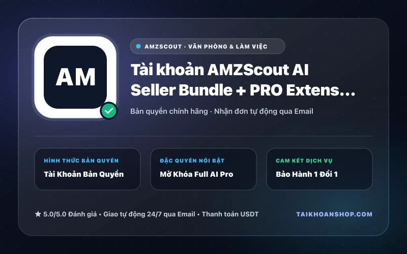 Tài khoản AMZScout AI Seller Bundle + PRO Extension