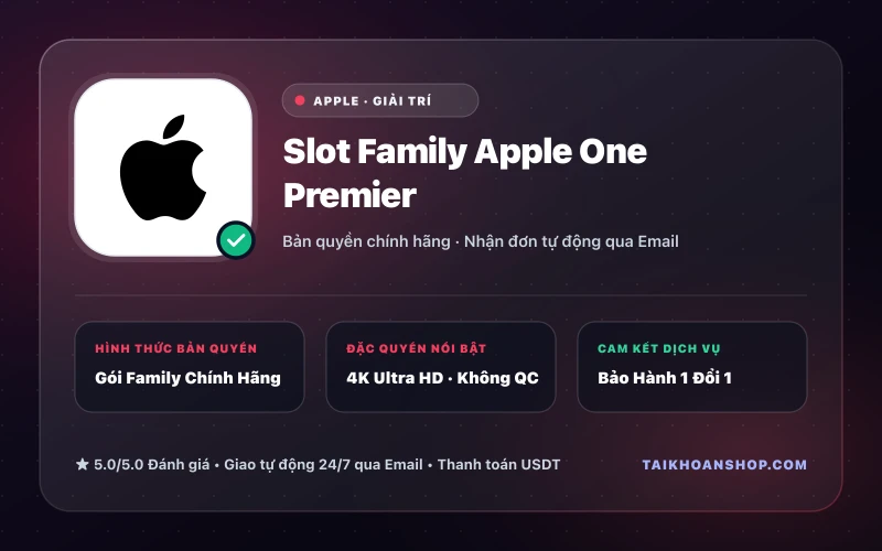 Slot Family Apple One Premier