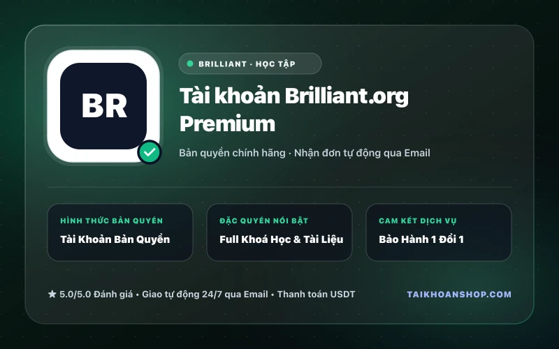 Tài khoản Brilliant.org Premium