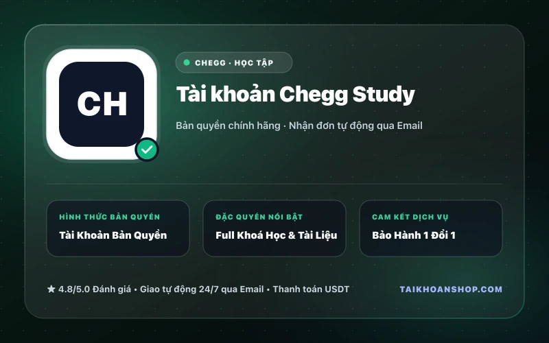 Tài khoản Chegg Study