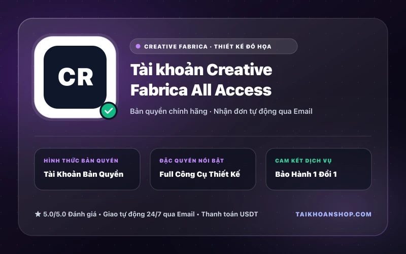 Tài khoản Creative Fabrica All Access