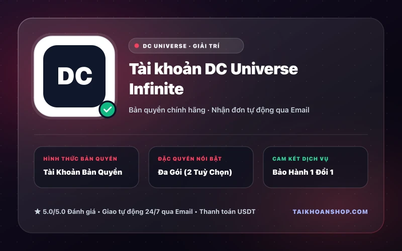 Tài khoản DC Universe Infinite