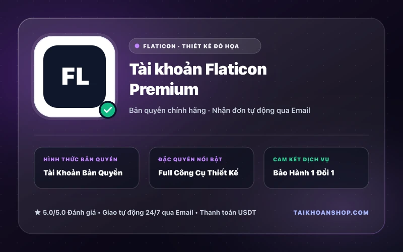 Tài khoản Flaticon Premium
