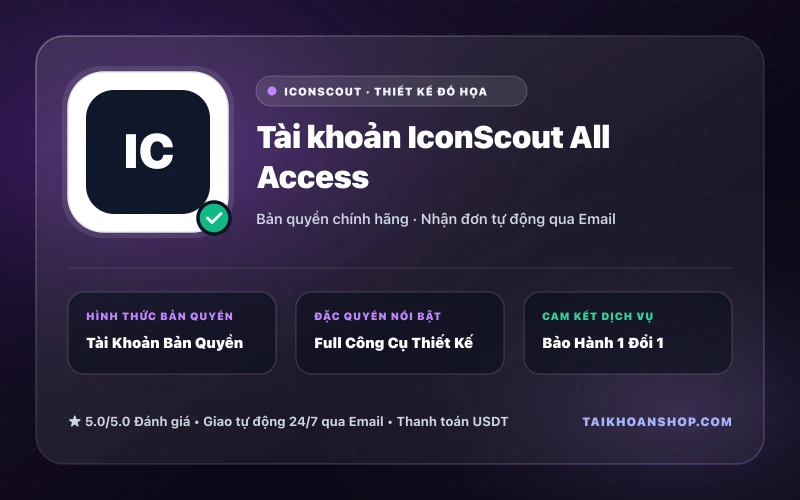 Tài khoản IconScout All Access