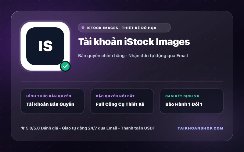 Tài khoản iStock Images