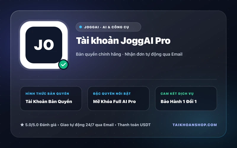 Tài khoản JoggAI Pro