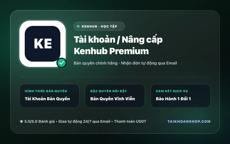Tài khoản / Nâng cấp Kenhub Premium