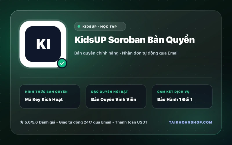 KidsUP Soroban Bản Quyền