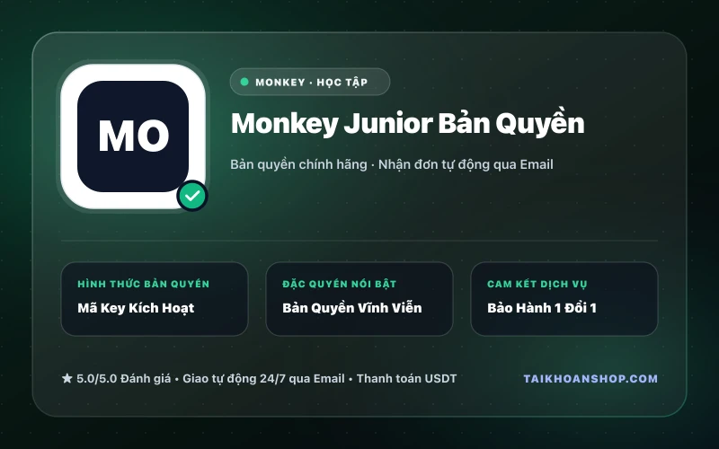 Monkey Junior Bản Quyền