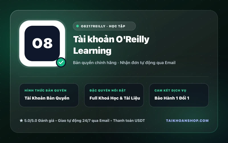 Tài khoản O'Reilly Learning