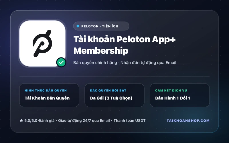 Tài khoản Peloton App+ Membership