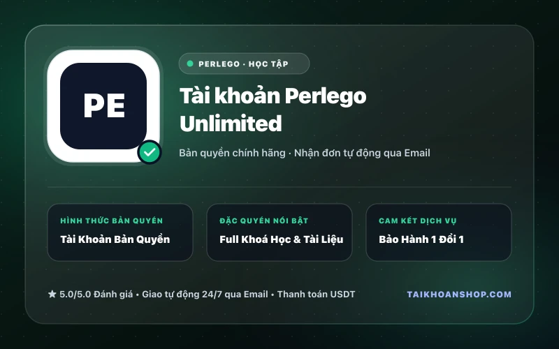 Tài khoản Perlego Unlimited