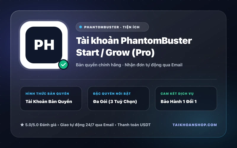 Tài khoản PhantomBuster Start / Grow (Pro)
