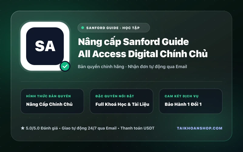 Nâng cấp Sanford Guide All Access Digital Chính Chủ