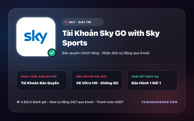 Tài Khoản Sky GO with Sky Sports