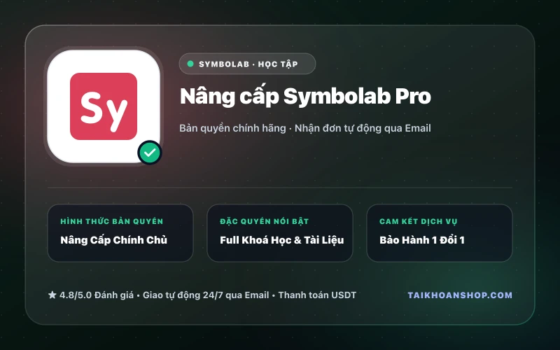 Nâng cấp Symbolab Pro