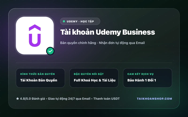 Tài khoản Udemy Business