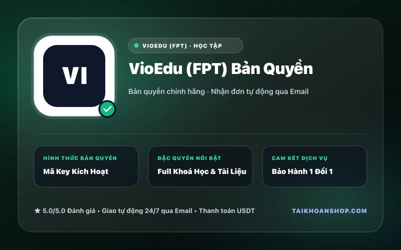 VioEdu (FPT) Bản Quyền