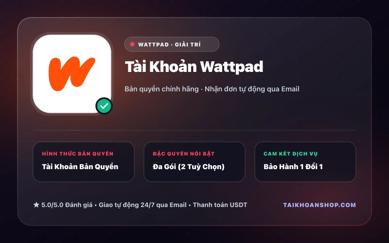 Tài Khoản Wattpad